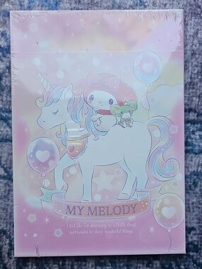 Sanrio My Melody Pastel Pink Unicorn Party Poster